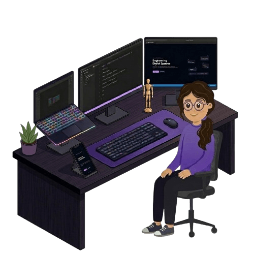 UI/UX designer and frontend developer illustration